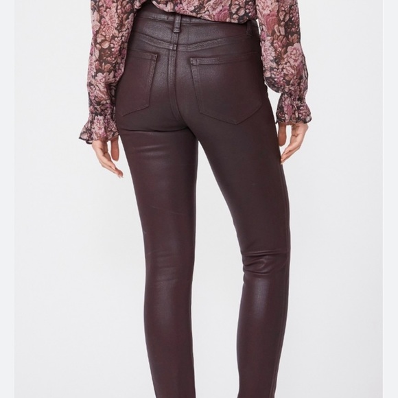 Paige Huxton high rise ankle skinny coated jeans - Picture 3 of 6